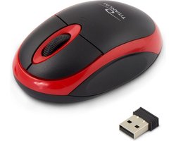 Titanum Vulture - Draadloze Optische Muis - 3D - 2.4 GHz - Zwart-rood