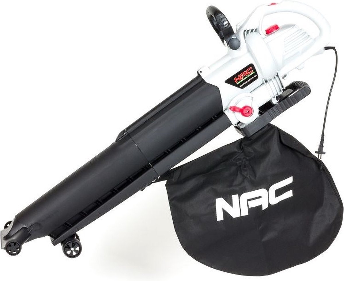 NAC VBE300A-AS-WS-CH Serie - Elektrische Bladblazer - 3000W - 3-in-1 Functie - Metalen Nop