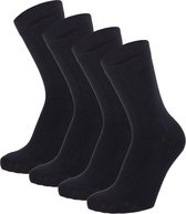 Morethansocks - Bamboe Kindersokken Basic - 4-Pak - Maat 23 t/m 38 - Naadloos - Kindersokken jongens - Kindersokken meisjes