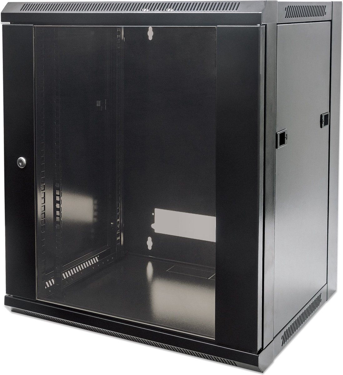 Intellinet 711777 – 19 inch wandkast – 9 HE – Zwart (RAL 9005)