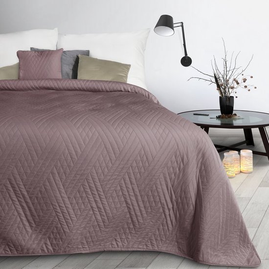 Oneiro’s luxe BONI Type 1 Beddensprei Roze - 170x210 cm – bedsprei 2 persoons – beddengoed – slaapkamer – spreien – dekens – wonen – slapen