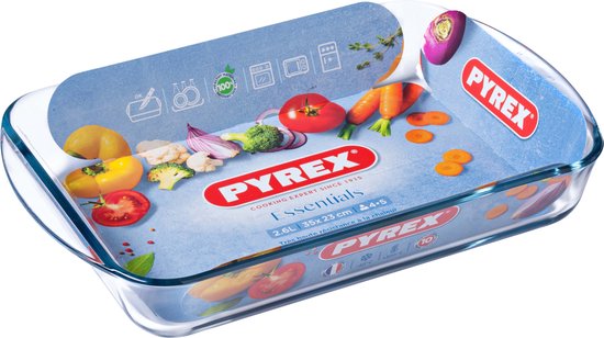 Plat à four en verre 2,6L 35x23cm PYREX : le plat à Prix Carrefour