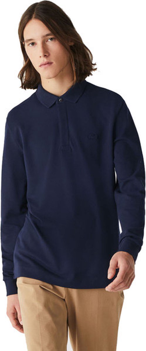 Lacoste Paris LS Polo Regular Fit Heren Sporttruien – Mannen Marineblauw