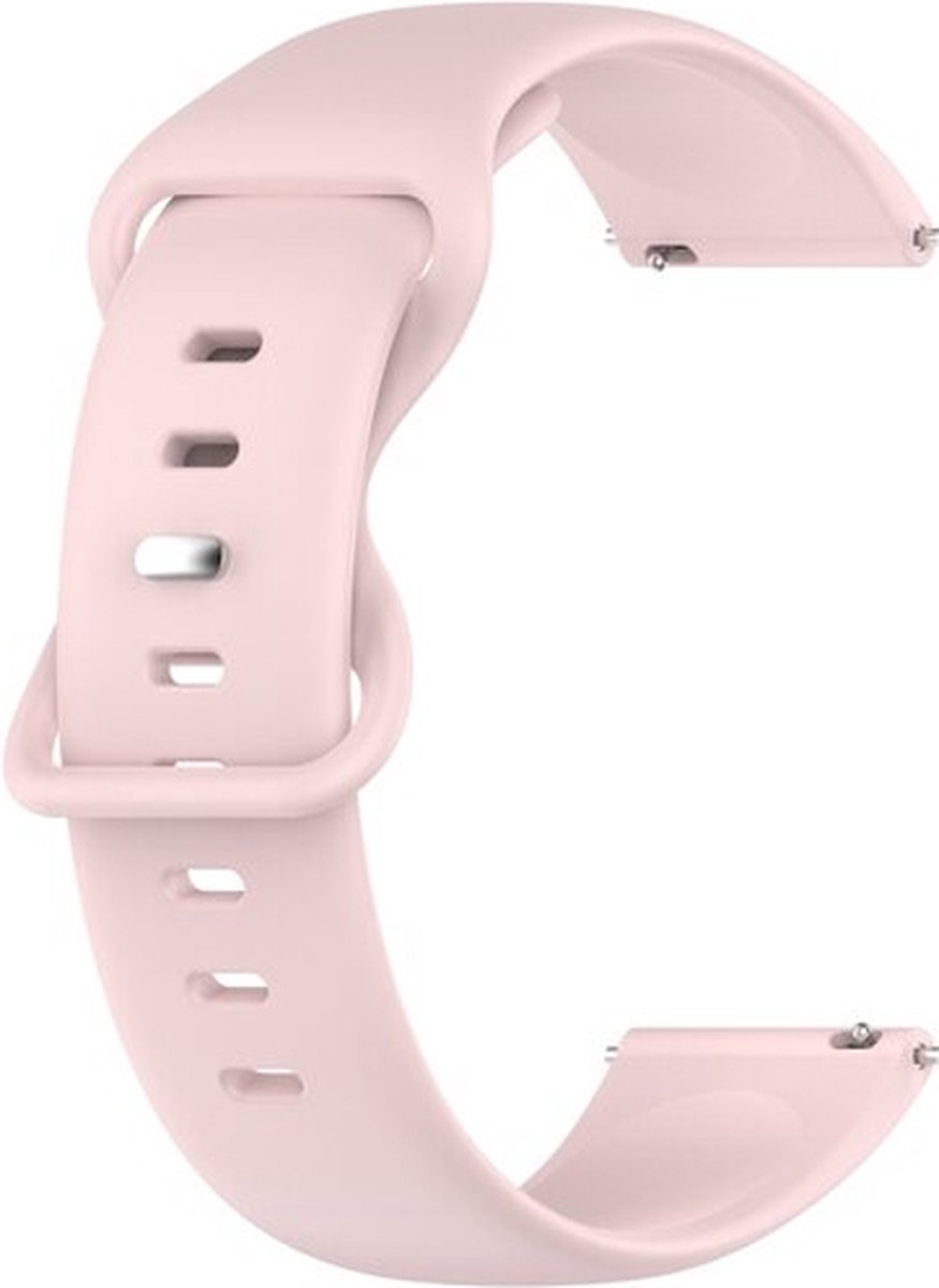 By Qubix - Solid color sportband 20mm - Roze - Geschikt voor Samsung Galaxy Watch 7 (40 & 44mm) - Galaxy Watch FE - Galaxy Watch 6 - Galaxy Watch 6 Pro - Galaxy Watch 5 - 5 Pro - Galaxy Watch 4 - 4 Classic - Active 2 - Watch 3 (41mm)