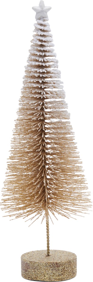 Riviera Maison Kerstboompje Goud - Christmas Tree Snow - Maat L