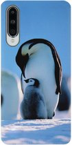 ADEL Siliconen Back Cover Softcase Hoesje Geschikt voor Y9s/ Huawei P Smart Pro - Pinguin Blauw