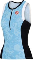 Castelli FREE W TRI SINGLET - S, Blue/White