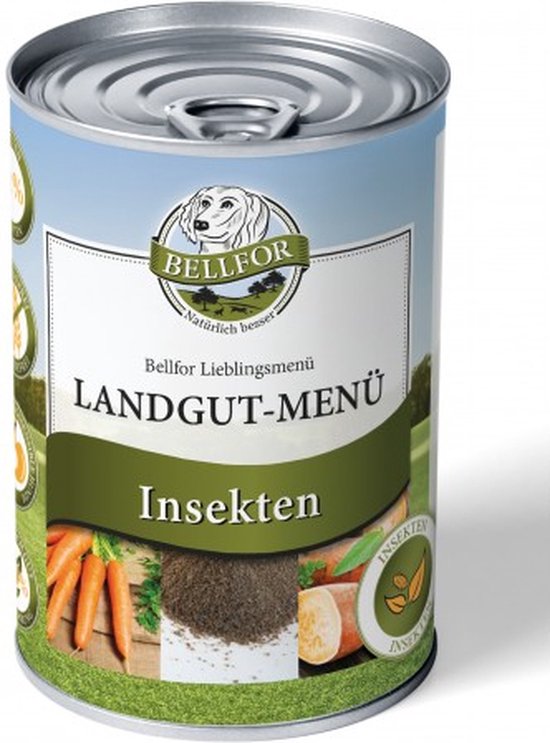 Hypoallergenes Hundefutter Nass mit Insekten - Landgut-Menü - 400g