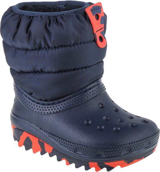 Crocs Classic Neo Puff Boot Toddler 207683-410, voor een jongen, Marineblauw, Sneeuw laarzen,Laarzen, maat: 24/25
