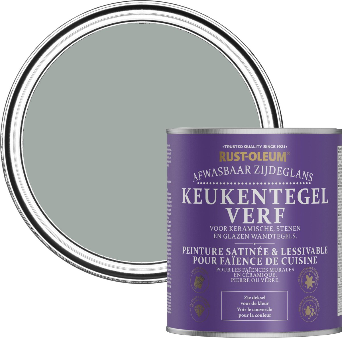 Rust-Oleum Grijs Keukentegelverf Zijdeglans - Urbangrijs 750ml