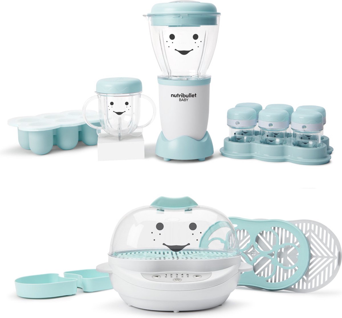 Nutribullet Bébé Bundle - Blender et cuiseur vapeur pour bébés - Mélanger,  cuire à la