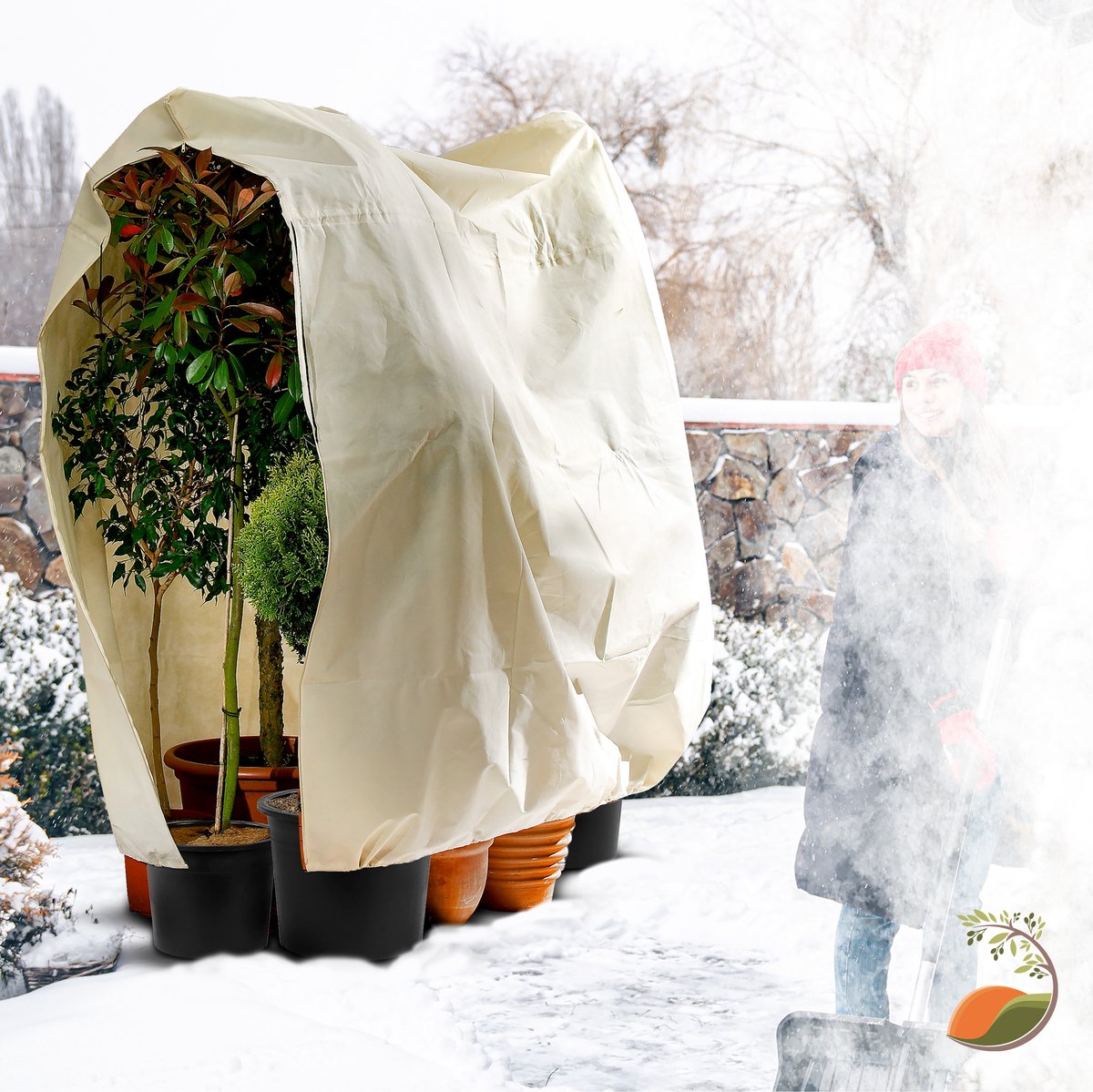 Couverture de protection contre le gel des plantes d'hiver  (240x200cm)couverture Protection contre le gel