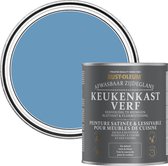 Rust-Oleum Blauw Keukenkastverf Zijdeglans - Korenbloemblauw 750ml