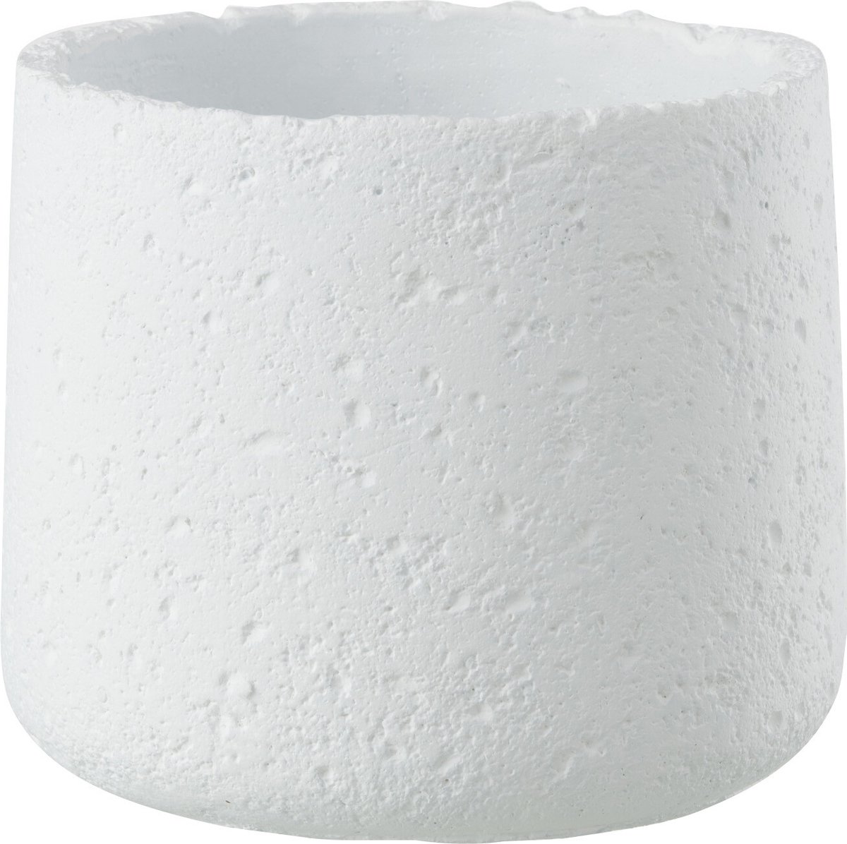 Cache-Pot Sur Pieds Ciment Blanc Petite taille J-line