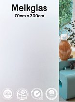 Homewell Raamfolie HR++ 70x300cm - Zonwerend & Isolerend - Anti inkijk - Statisch Zelfklevend - Melkglas