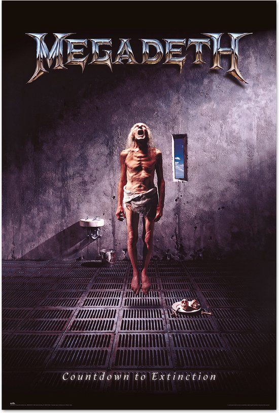 Megadeth poster Thrashmetal - Heavy Metal - Countdown to Extinction - David Mustaine - 61 x 91.5 cm