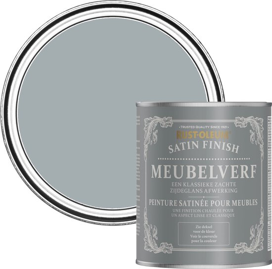 Rust-Oleum Grijs Furniture Paint Silk Gloss - Gris minéral 750 ml