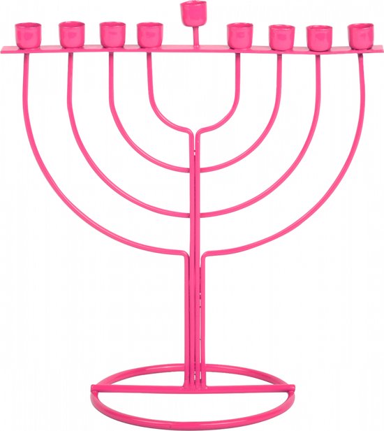 Menorah Candle Holder Pink - WireFrame