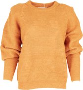 Trui Knitting Schouder Plooi - Oranje
