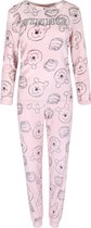 Winnie the Pooh Disney - Dames roze pyjama, fleece pyjama, lange mouwen, warm / XXS