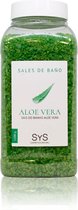 Sys Badzout - Aloe Vera - Body Scrub - 100% Natuurlijk Mineraalzout - 1200g - Snel Oplossend