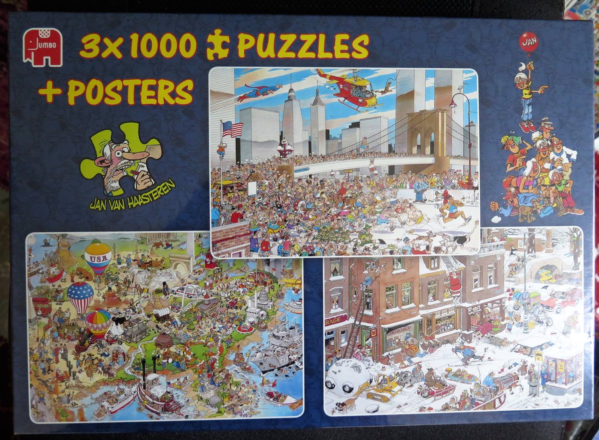 Jan van Haasteren 81002 - 3 in 1 puzzel Combi doos + 3 posters | bol