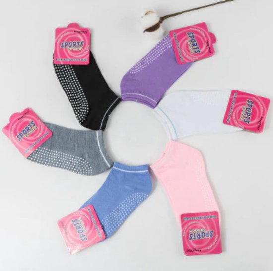 Anti-slip Sportsokken Fitness / Yoga / Pilates - Paars — afbeelding 5