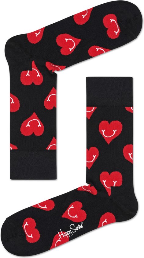 Happy Socks Smiley Heart Sock - unisex sokken - Unisex - Maat: 36-40 |  bol.com