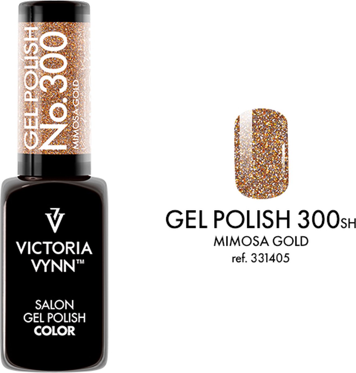Goedkoopste Victoria Vynn – Salon Gelpolish 300 Mimosa Gold (flash goud) - reflecterende gel polish - gellak - reflect - reflectie - glitter - nagels - nagelverzorging - nagelstyliste - uv / led - nagelstylist - callance