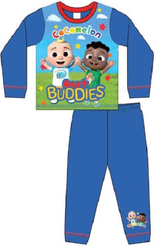Cocomelon pyjama - blauw - CoCoMelon pyama Best Buddies - maat 86