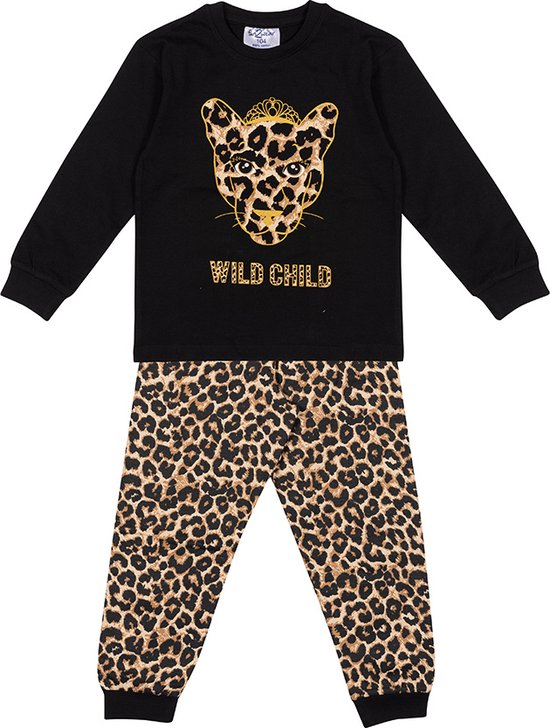 Fun2Wear | Pyjama enfant sauvage | Noir | Taille 164