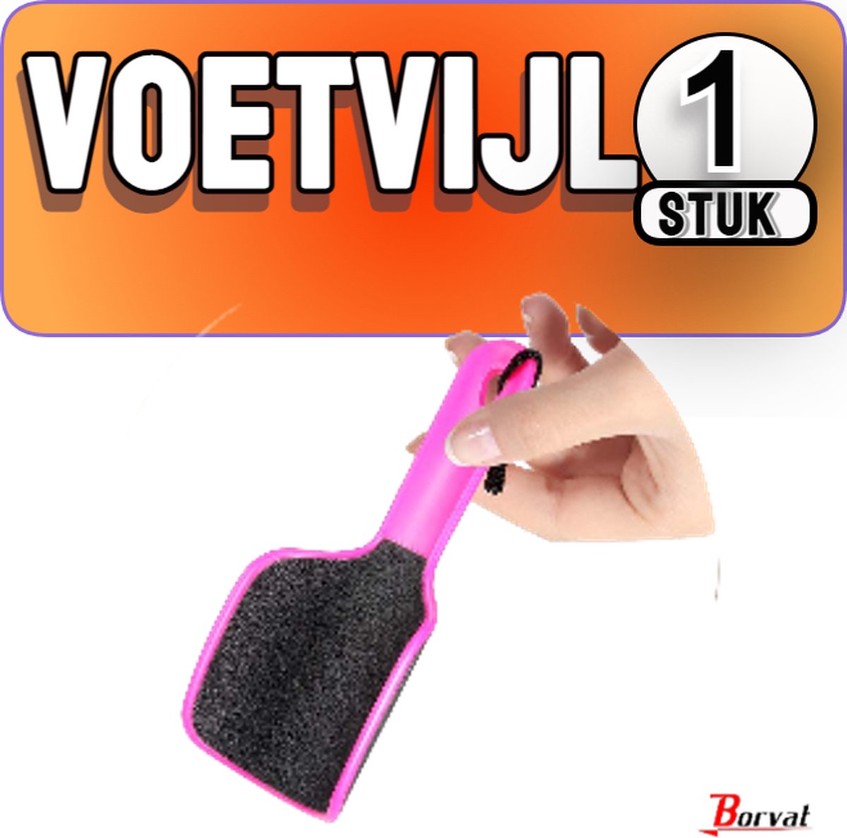 Borvat® | Fab Foot File - Voetvijl voor harde huid - Voetverzorging - Eeltverwijderaar - Voetvijl