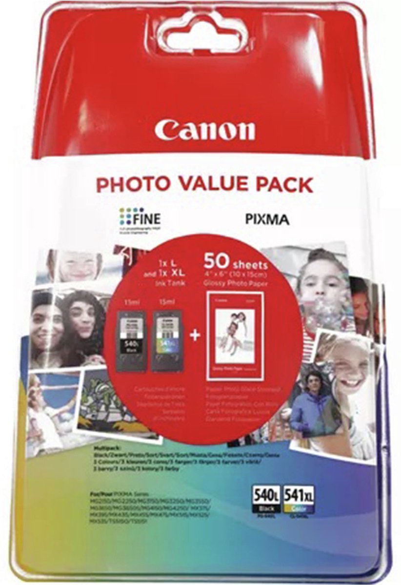 CANON Inktcartridge PG-540L + CL-541XL zwart + kleur