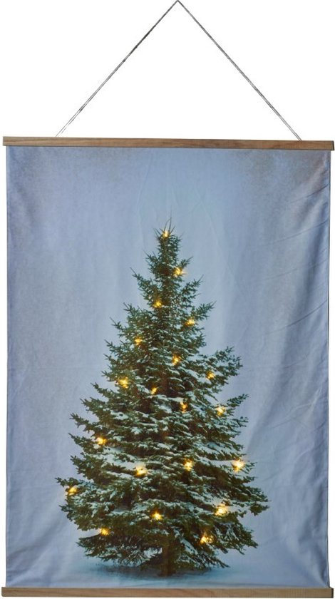 Verdwijnen teksten romantisch Anna's Collection Kerst Wanddoek met LED-verlichting - 90 x 120 cm | bol.com