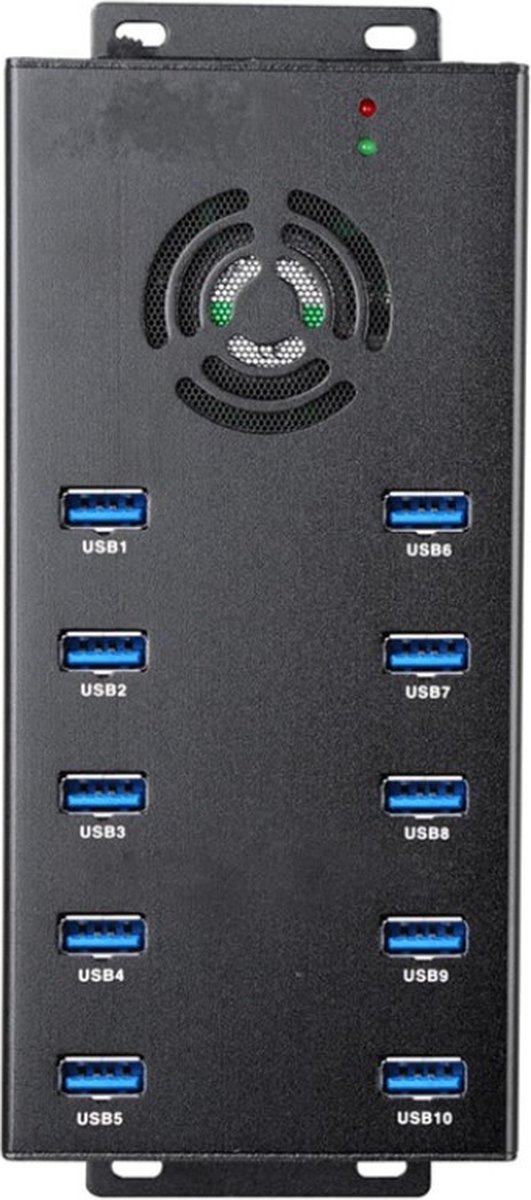 usb hub 10 ports USB-A USB 3.0 10W laad & sync hub