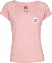 PADELbySY - PADEL GAME - T-SHIRT FEMME - ROSE CHINÉ - TAILLE M