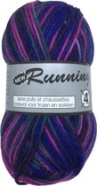 Lammy Yarns new Running Multi 4 - violet (903) - 3 pelotes de laine à chaussette - épaisseur stylo 3 - 4 mm. - 50 grammes