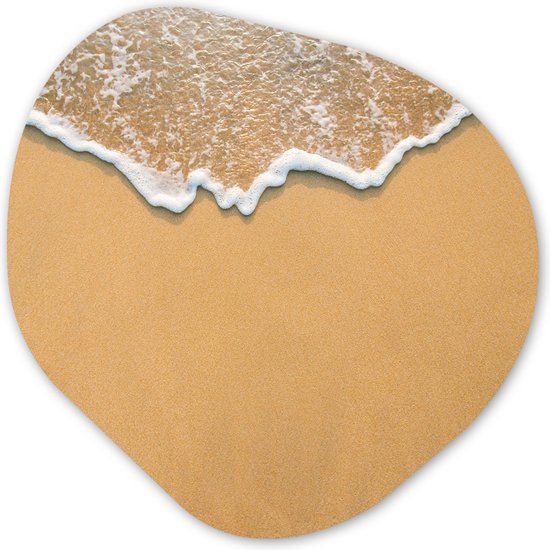 Décoration murale Murale Bio - Décoration murale- Plage - Eté - Mer - 90x90 cm - Forme miroir organique sur plastique