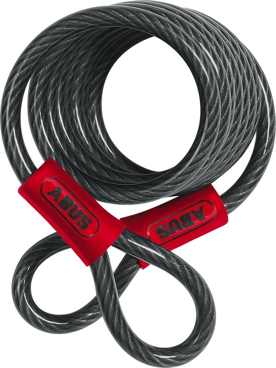ABUS AB185018 Lussenkabel 8 mm 1850 8 mm 185 cm lang, zwart
