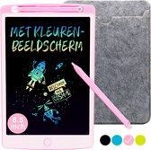 LCD Tekentablet Kinderen "Roze" 8.5 inch - Kleurenscherm - Speelgoed Meisjes - Educatief Speelgoed Meisjes - 3 jaar - 4 jaar - 5 jaar - 7 jaar - 8 jaar - Kids Tablet - Drawing Tablet - Kindertablet - Tekenpad - Drawing Pad - Speelgoed Voor Onderweg