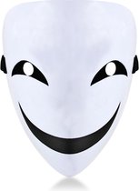 Face Mask facial Smiley - Masque d'Halloween - Wit