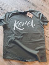 Cheeky and Dutch Kerel T-shirt Khaki XL