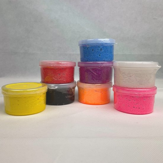 Foam klei Foam Clay 8 kleuren klei leuke cadeau tip voor kinderen bol