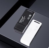 SD Kaartlezer USB voor Micro SD kaart en SD kaart - Geschikt voor Telefoon, PC en Tablet  - Zwart en wit