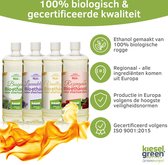 KieselGreen 12 Liter Bio-Ethanol Aromamix (Vanille, Rozen, Lavendel, Geurloos) - Bioethanol 96.6%, Veilig voor Sfeerhaarden en Tafelhaarden, Milieuvriendelijk - Premium Kwaliteit Ethanol voor Binnen en Buiten