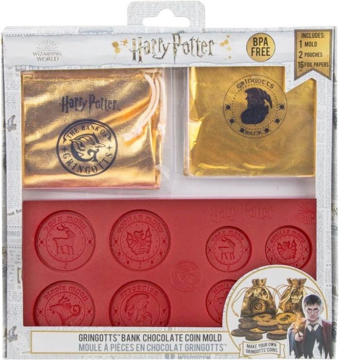 Harry Potter Gringotts Bank Chocolate Coin Mold