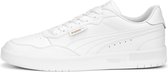 PUMA Court Ultra Lite Unisex Sneakers - White/Gold - Maat 44