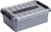 Boîte de rangement Sunware Q-Line - 12L - Plastique - Métallisé / Noir