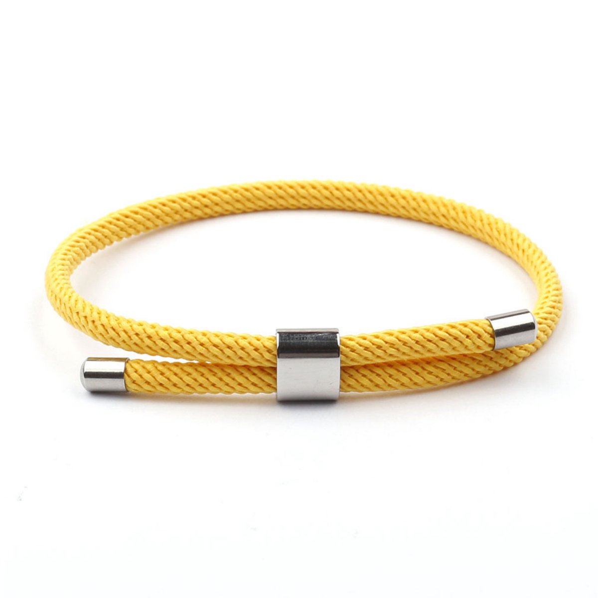 Kungu -Geel - Verstelbaar - Luxe rope armband voor heren en dames - Outdoor Milano line - Cadeau - Geschenk - Voor Man - Vrouw - Armbandje - Jewellery