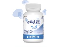 Magnesium + Kalium | 120 plantaardige capsules | Vermindert Vermoeidheid | Alkaliserend Effect | Made in Belgium | LEPIVITS